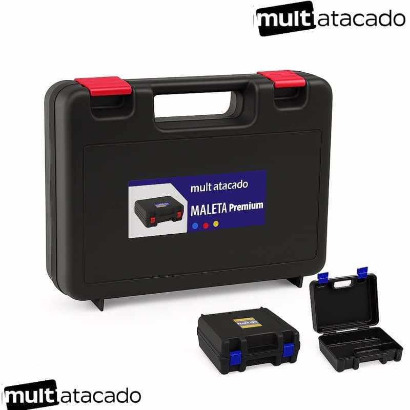 Caixa Maleta Para Furadeira Parafusadeira Ferramentas Armazenamento De Acessórios Em Geral