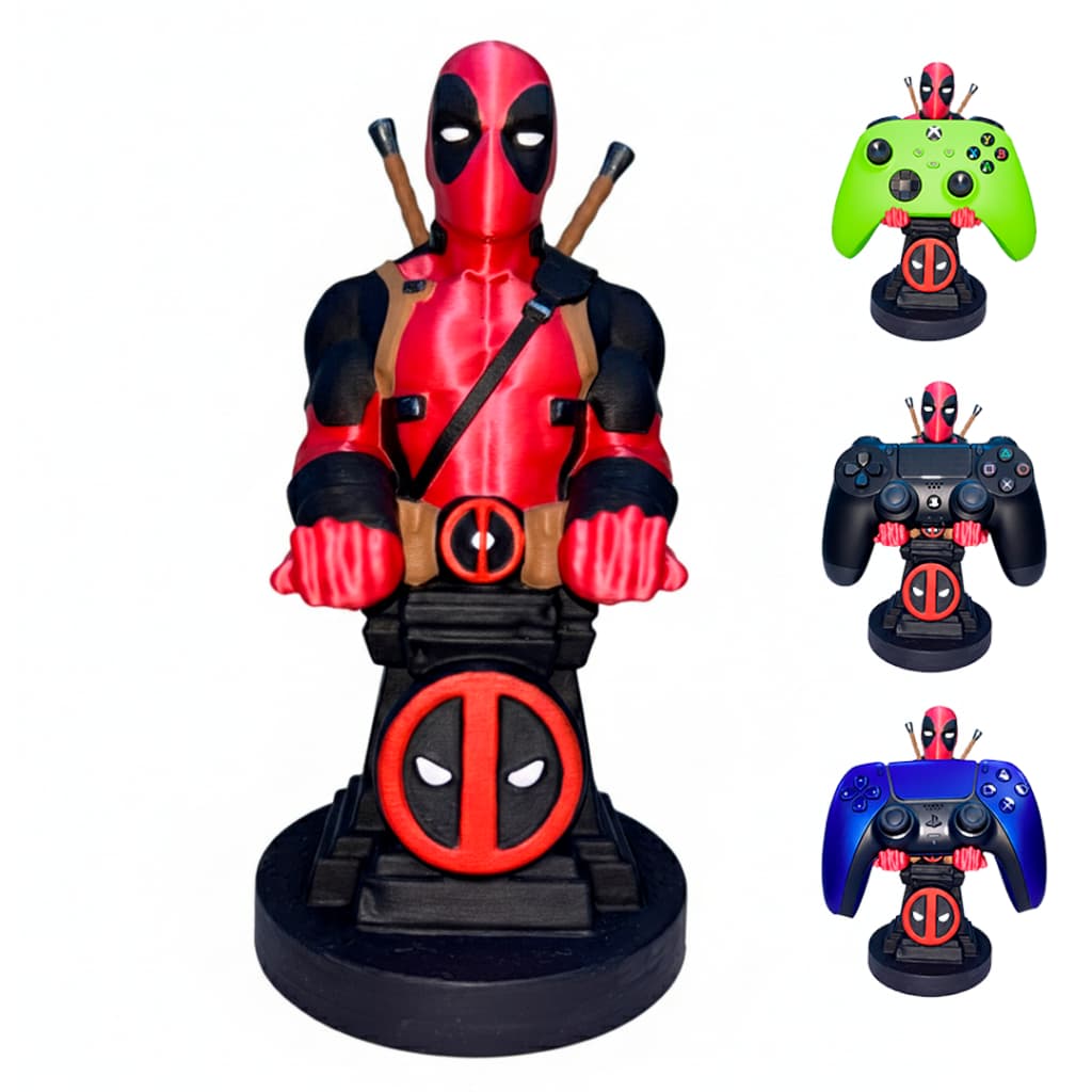 Suporte Para Controle de Videogame - Busto Deadpool 3D