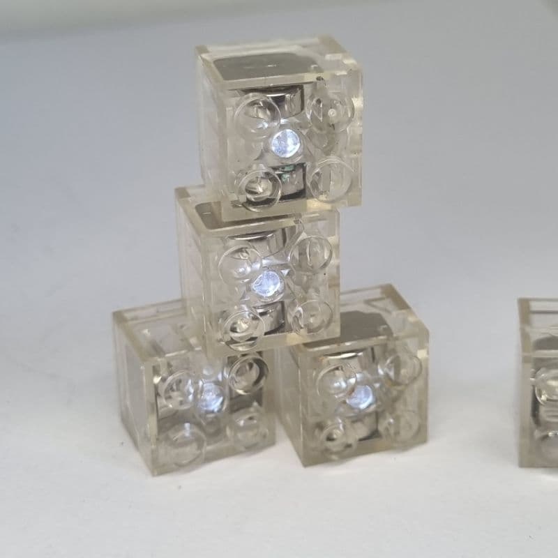 Lote com 10 unidades de blocos de montar similar LEGO SEM PILHAS