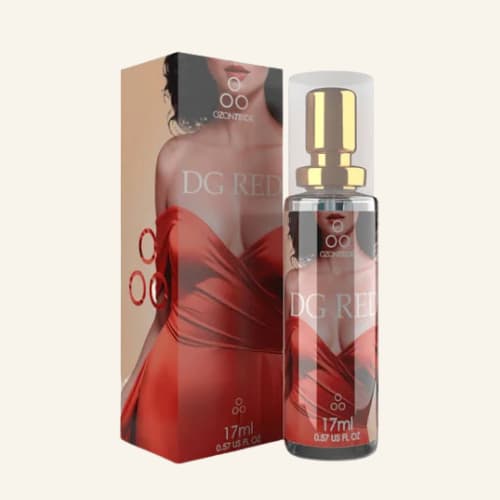 Perfume DG Red Feminino 17ml Ozonteck 33% Essência Importada Premium