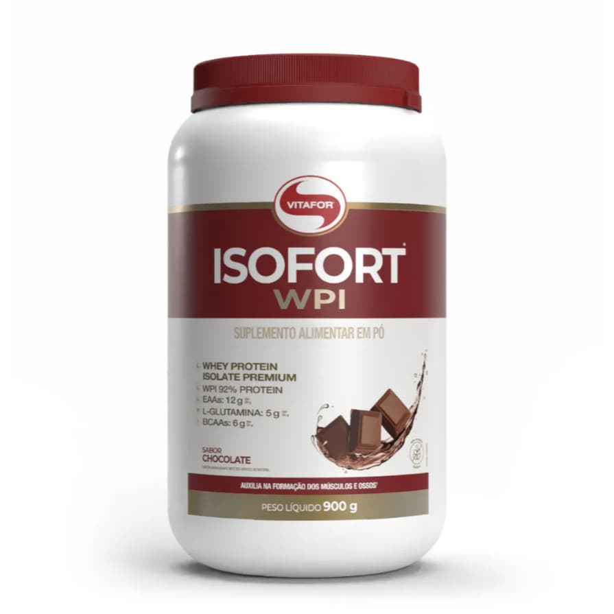 Whey Protein Isofort WPI Chocolate 900g - Vitafor
