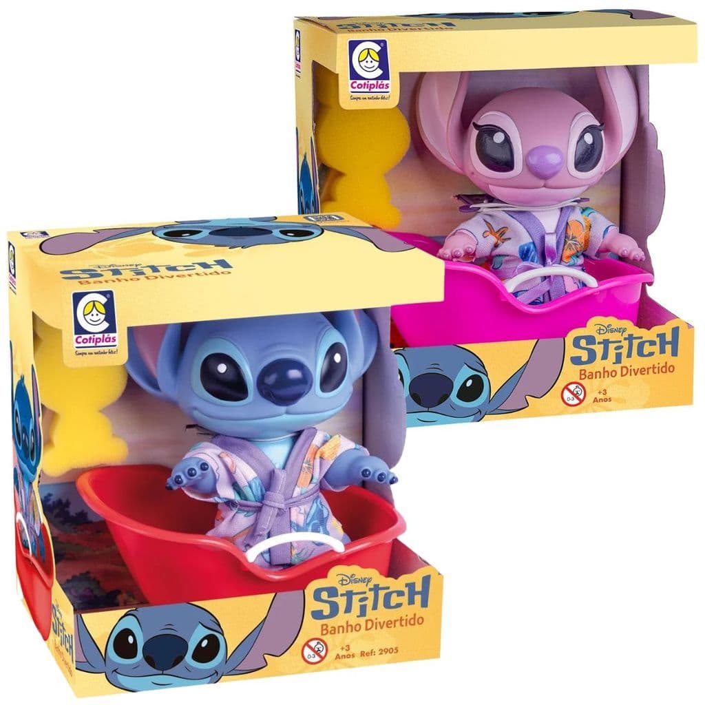 Stitch Brinquedo Acessórios Pelucia Vinil Articulado Cotiplas