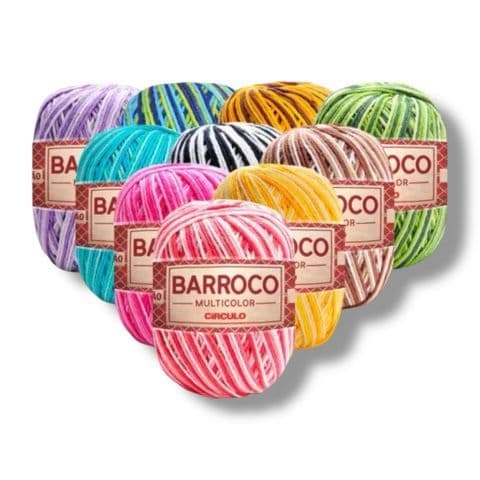 FIO BARBANTE BARROCO 6 MULTICOLOR 226MT / 200G - CÍRCULO