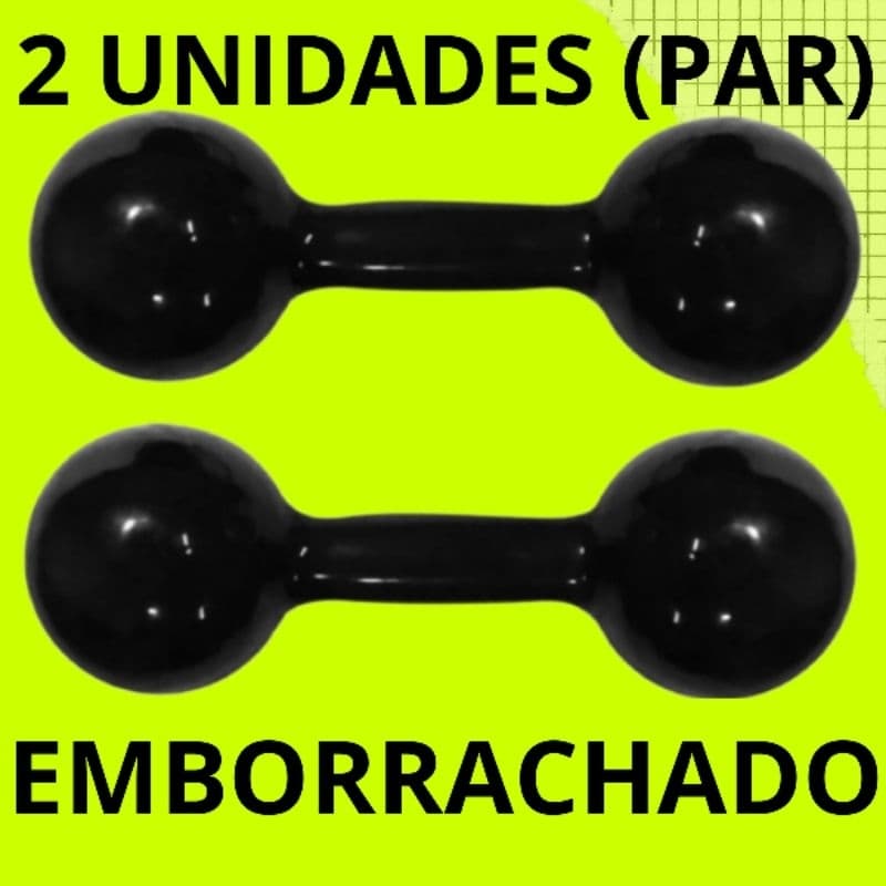 Halteres Emborrachados Malhe em casa pesinho academia 1kg, 2kg e 3kg escolha o seu fisoterapia barato