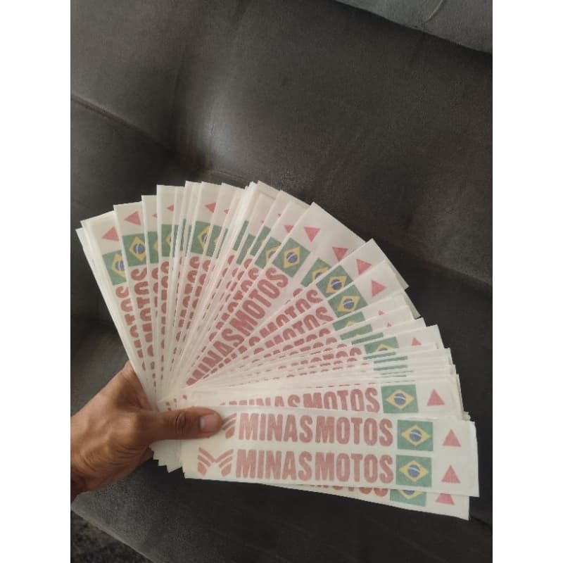 adesivo minas motos refletivo original para canela/bengala para motos