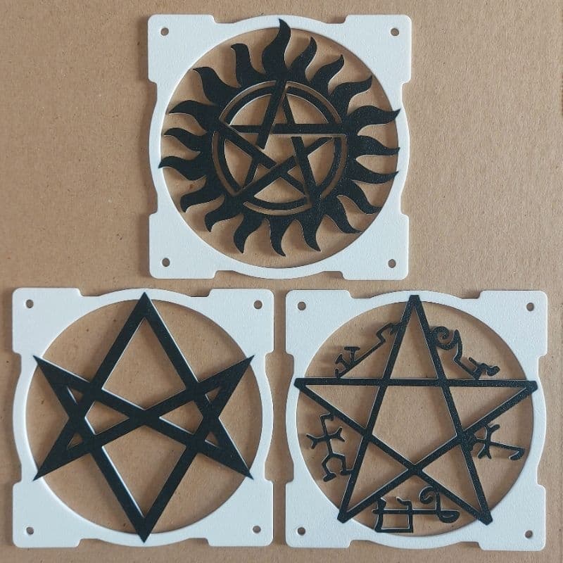 GRADE GRELHA PARA COOLER FAN GRILL 120MM X 120MM SOBRENATURAL SUPERNATURAL PC SETUP GAMER