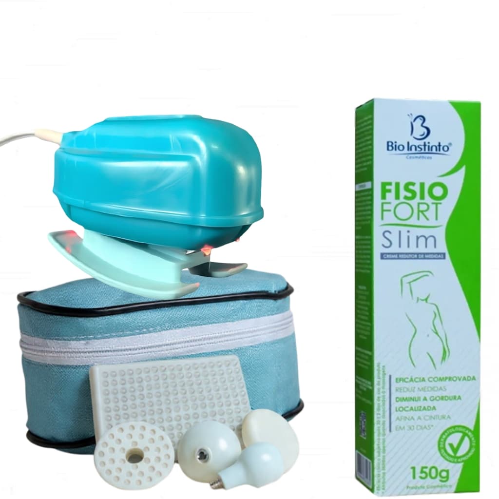 Massageador Muscular Elétrico Vibratório com Infravermelho + Creme Redutor