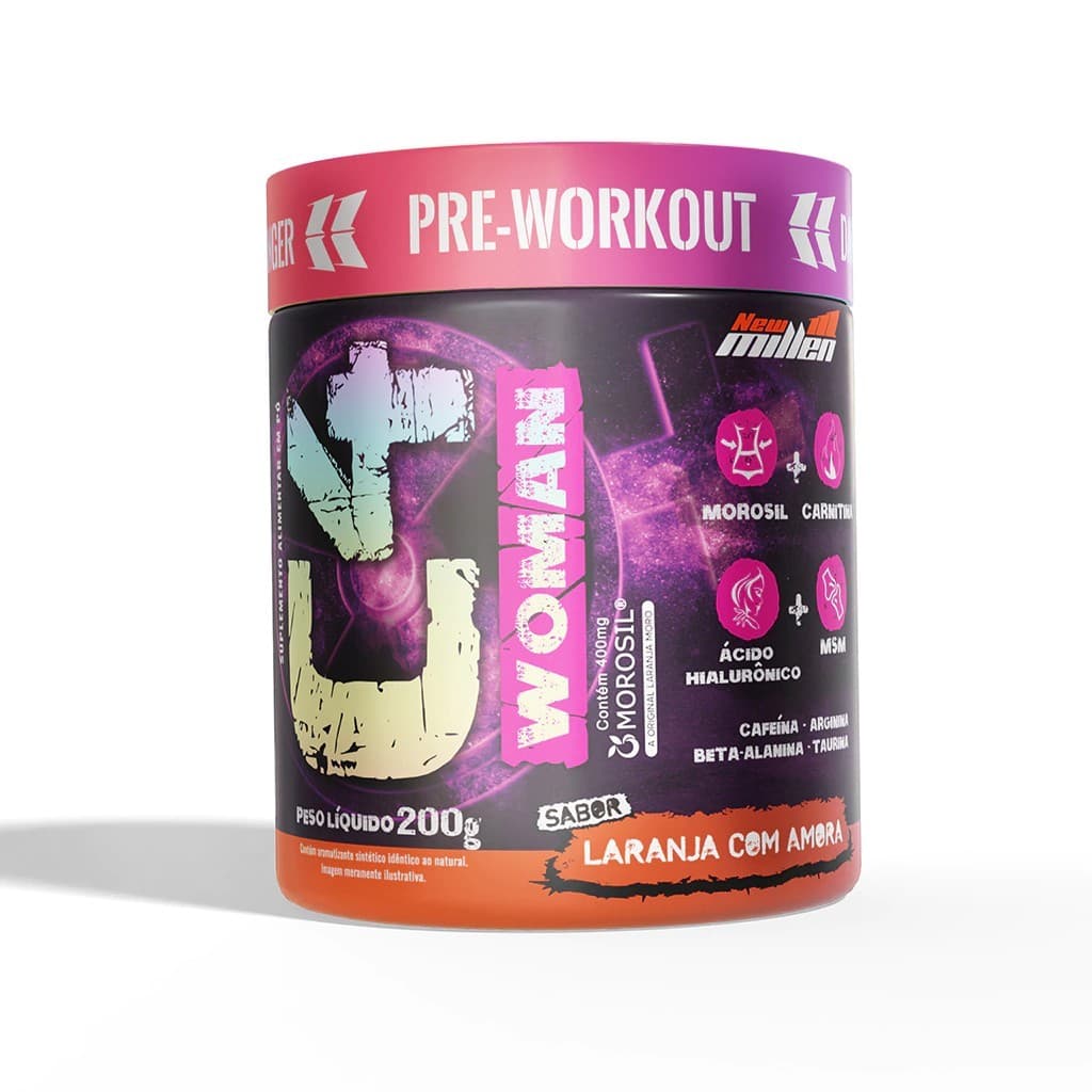 New Millen C4 Woman (200G) Pre treino Mulher Desempenho Treino