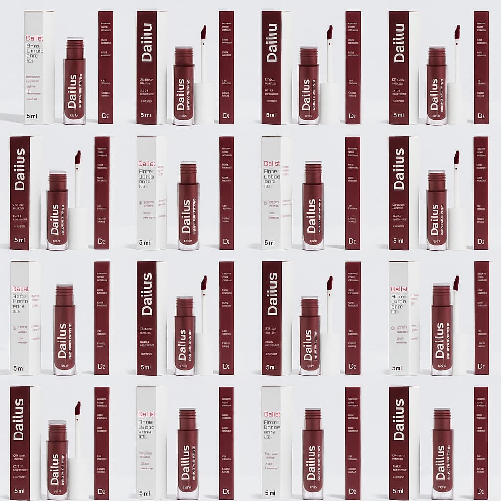 Kit c/6 unidades Batom Liquido Dailus Matte Ultra-hidratante 12h Sapatilha
