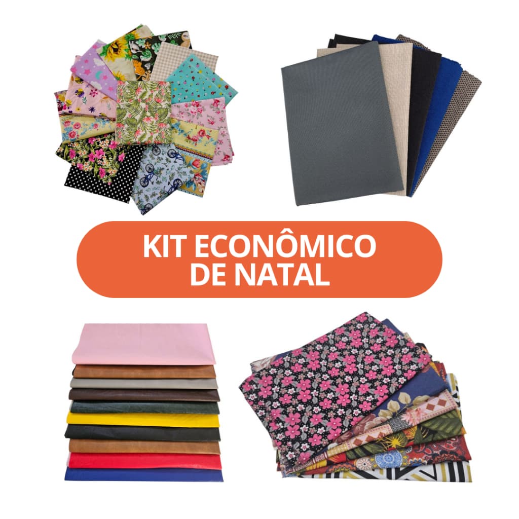 🧵KIT RETALHOS DE TECIDOS PATCHWORK INICIANTES RETALHOS GRANDES✂️
