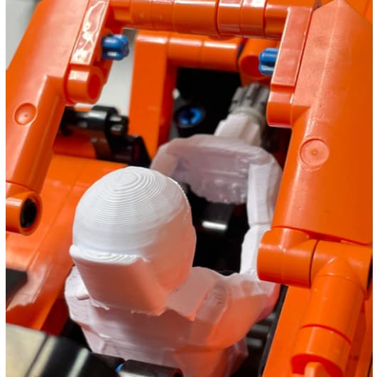 Piloto F1 impresso em 3D para blocos de Montar(LEGO)