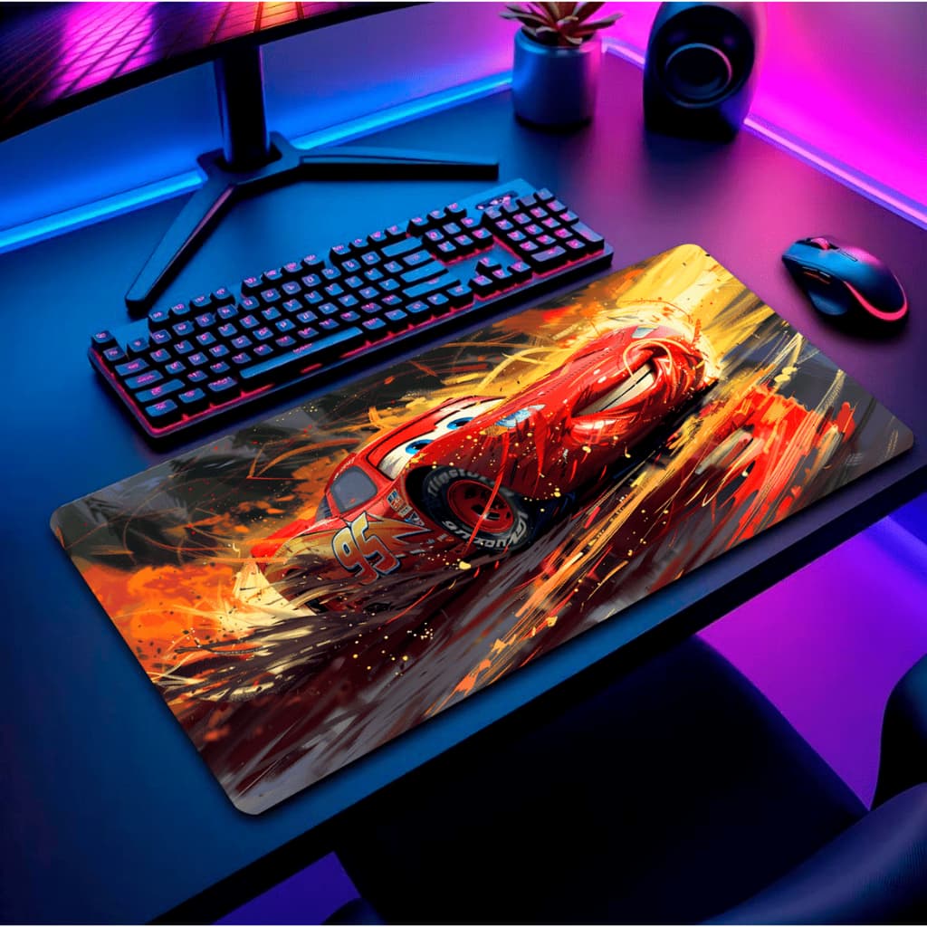 Mousepad Gamer RGB Grande Personalizado com Apoio Confortável Ideal para Paisagens PC e Notebook