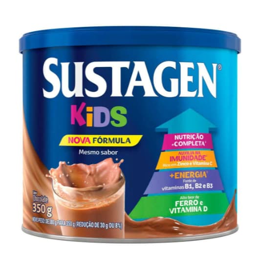 Suplemento Infantil Sustagen Kids a partir de 3 anos Chocolate 350g