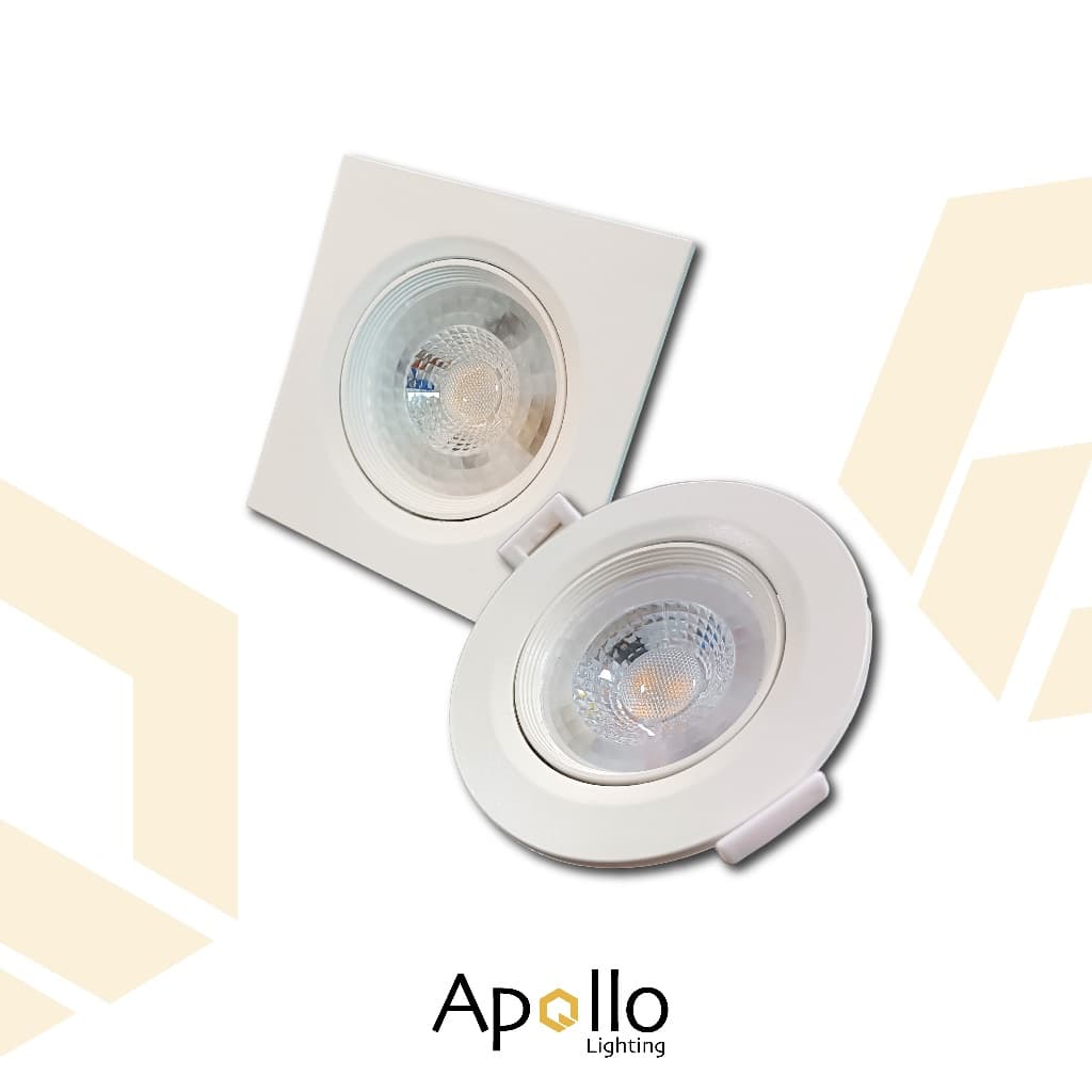 Kit 10 Spot led 5w 7w Luminária Bivolt Direcionavel Quadrado Redondo Embutido Teto Sanca