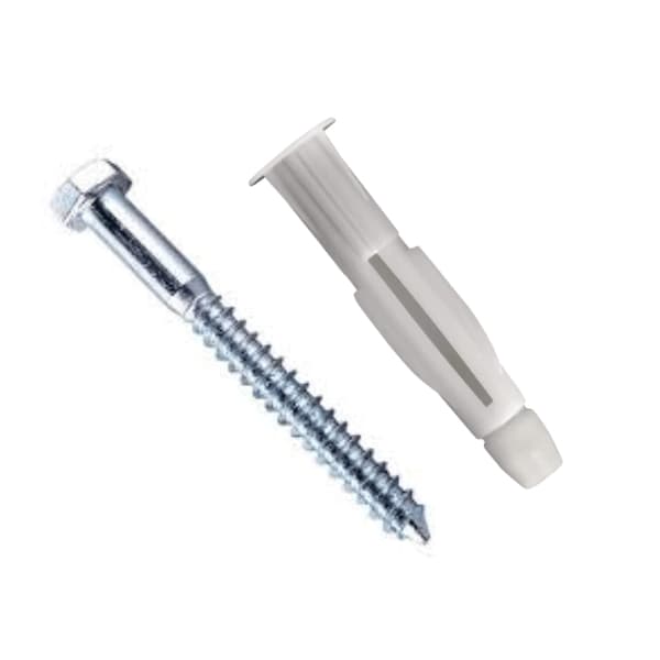 Kit 100 Peças - 50 Buchas + 50 Parafusos 10mm - Fixação Profissional
