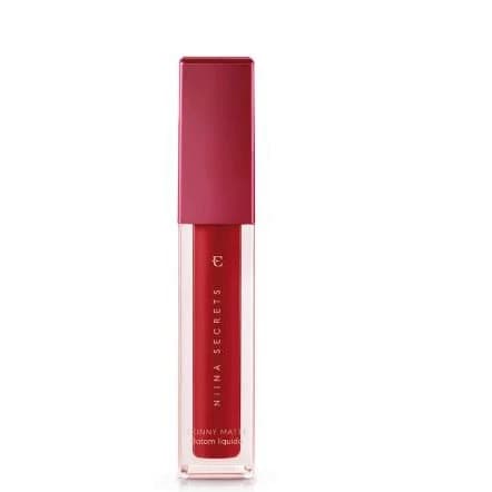 Batom Líquido Niina Secrets Skinny Matte Batom Vermelho Hibisco 5ml