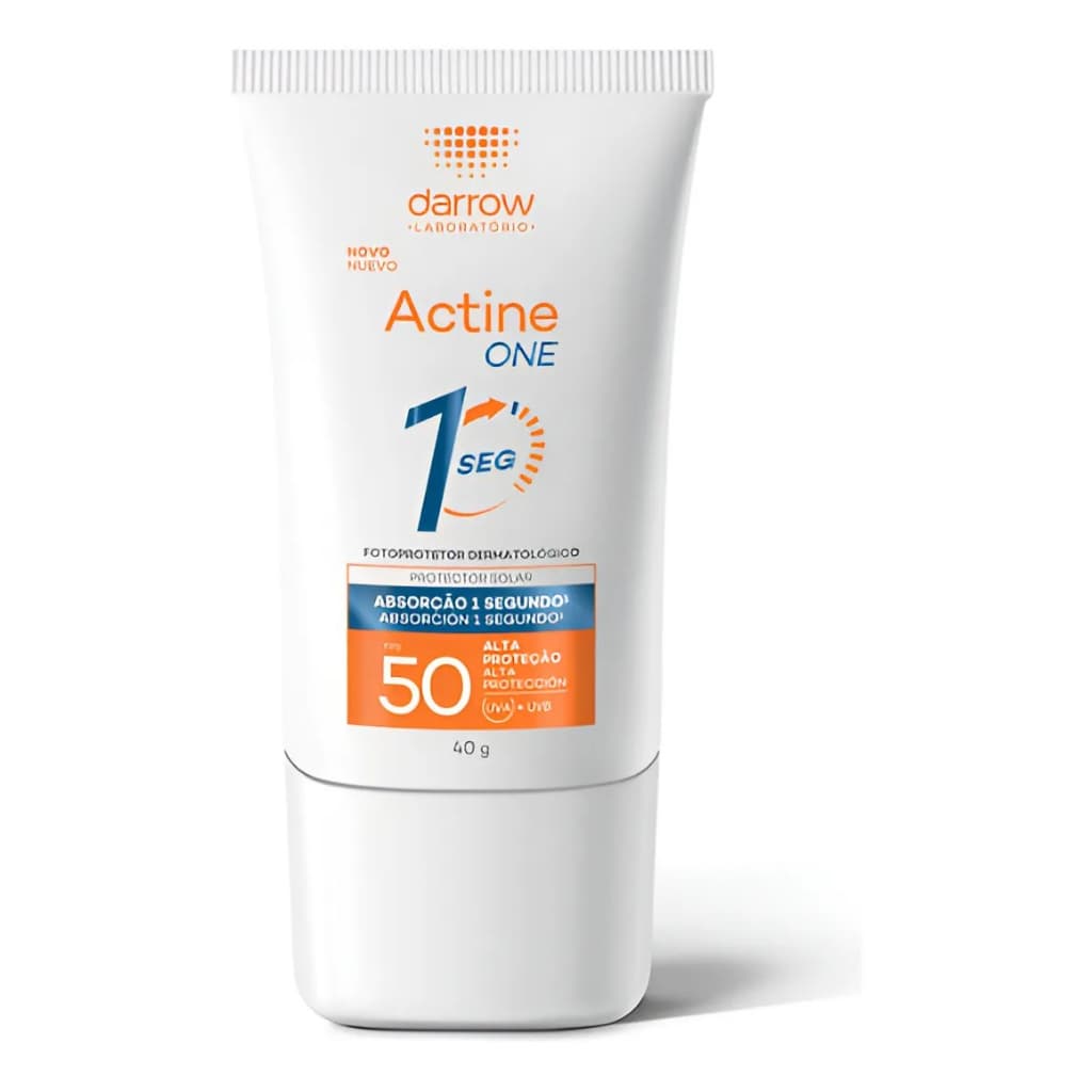 Darrow Actine One Protetor Solar Facial Sem Cor FPS50 40g, Protetor Facial
