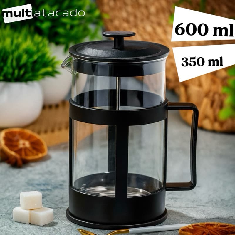 Cafeteira Prensa Francesa 600ml Café Cremeira 350ml Café Expresso Leite Cremoso cafeteira