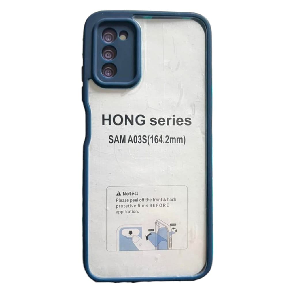 Capinha Para Celular Samsung A03S Capinha Com Transparência Capinha Com Protetor de Camera Verde Azul Preto Fem Mas