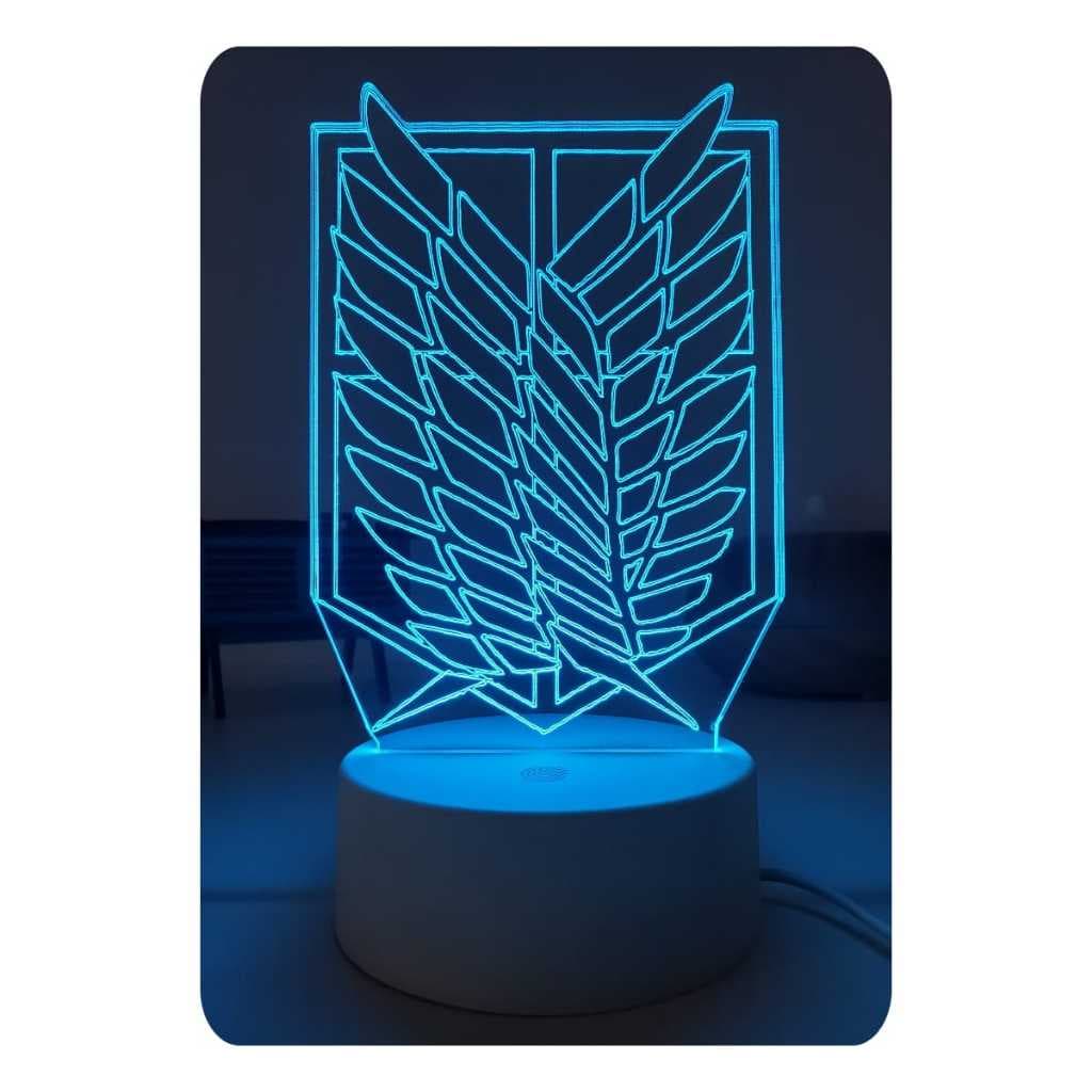 Luminaria Led Attack On Titan Usb | Abajur | Decoração