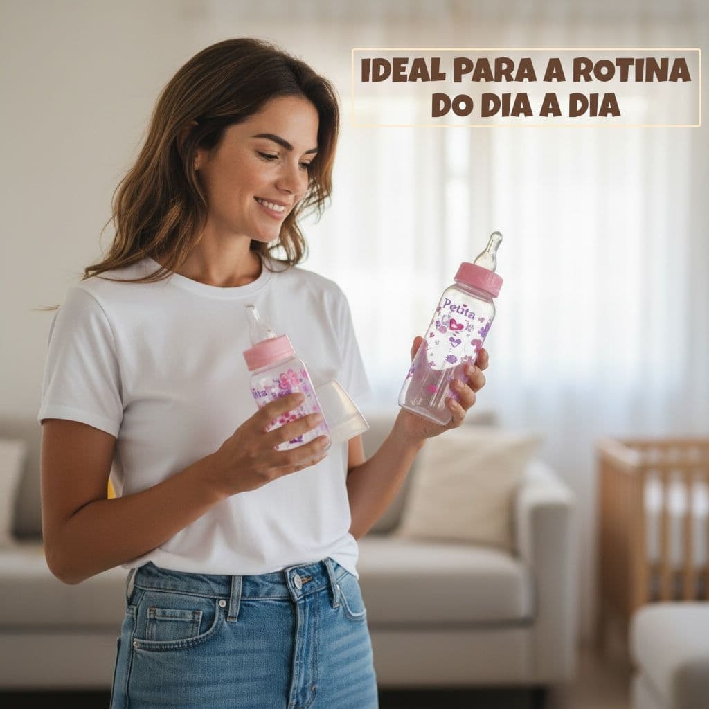 MAMADEIRA 240 ML PETITA LINHA PREMIUM  E KIT C/2 MAMADEIRAS