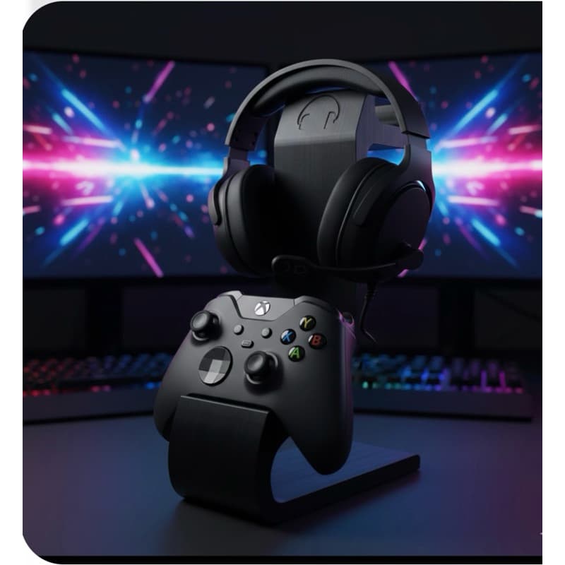 Suporte Gamer para Controle Video Game Xbox e Headset