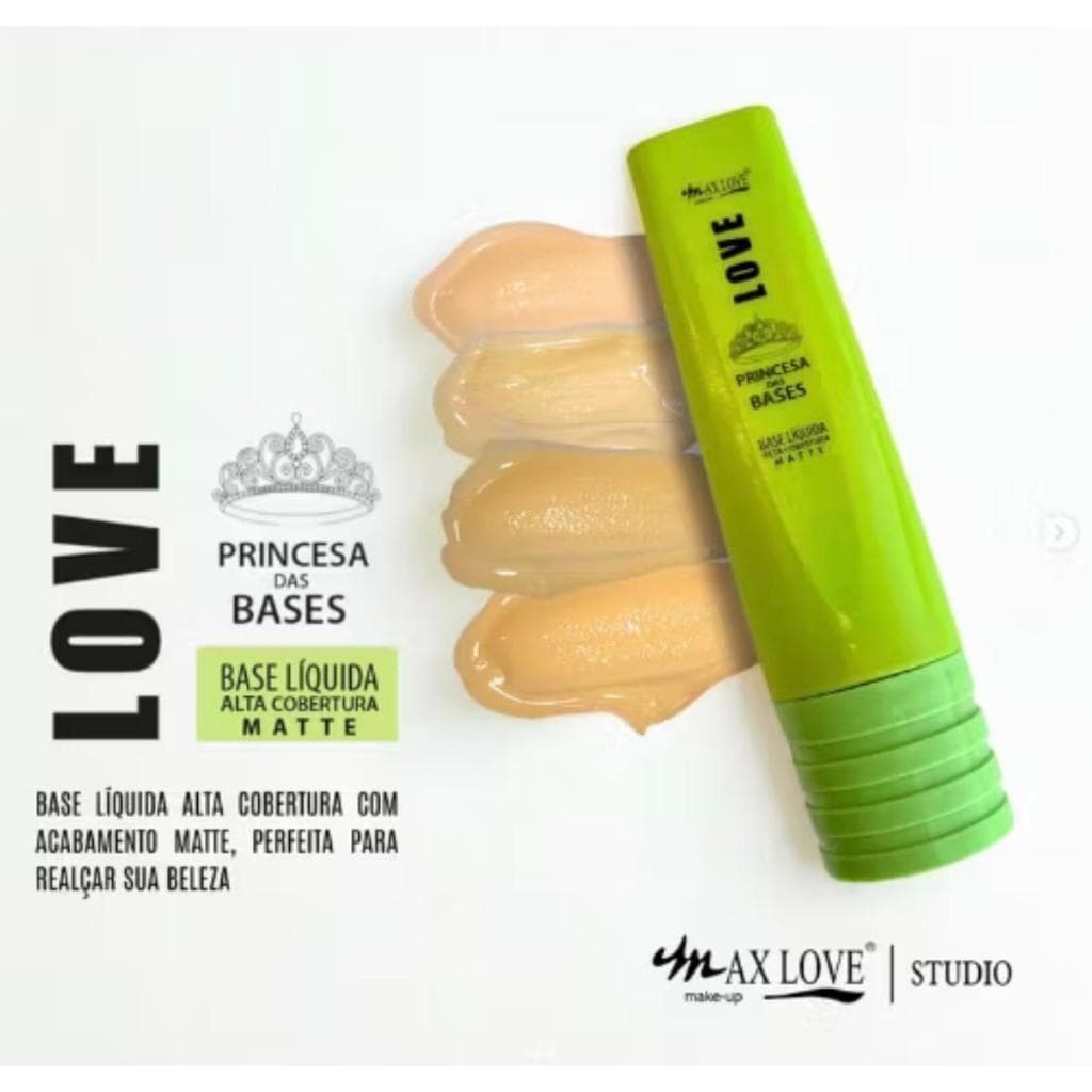 Base Liquida Alta Cobertura Matte Princesa das Bases - Max Love