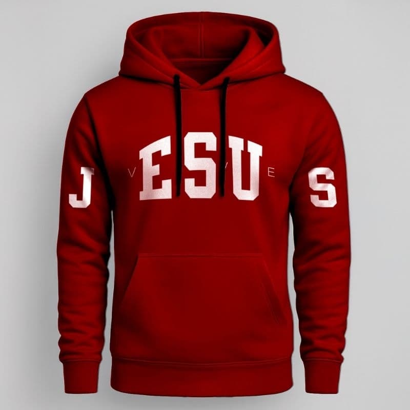blusa moletom flanelado unissex feminina masculino canguru casaco de frio capuz cristã gospel religiosa estampa jesus