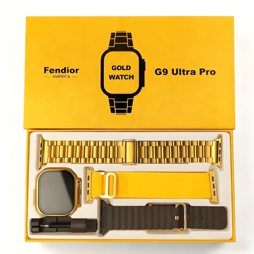 Novo G9 Ultra Pro  Gold Smartwatch Relógio Monitor de Pressão Arterial – São Paulo, Estoque Disponível
