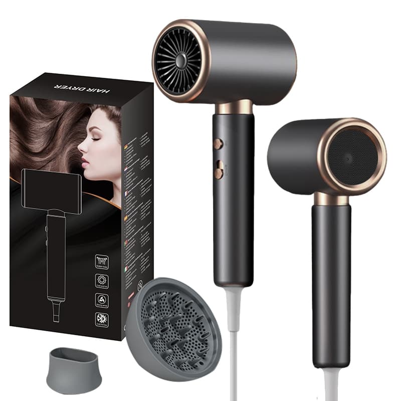 Secador de Cabelo Profissional com Diffuser ionic 220V 127V Silencioso 2000W Rápido Secagem Anti Frizz Íons Negativos