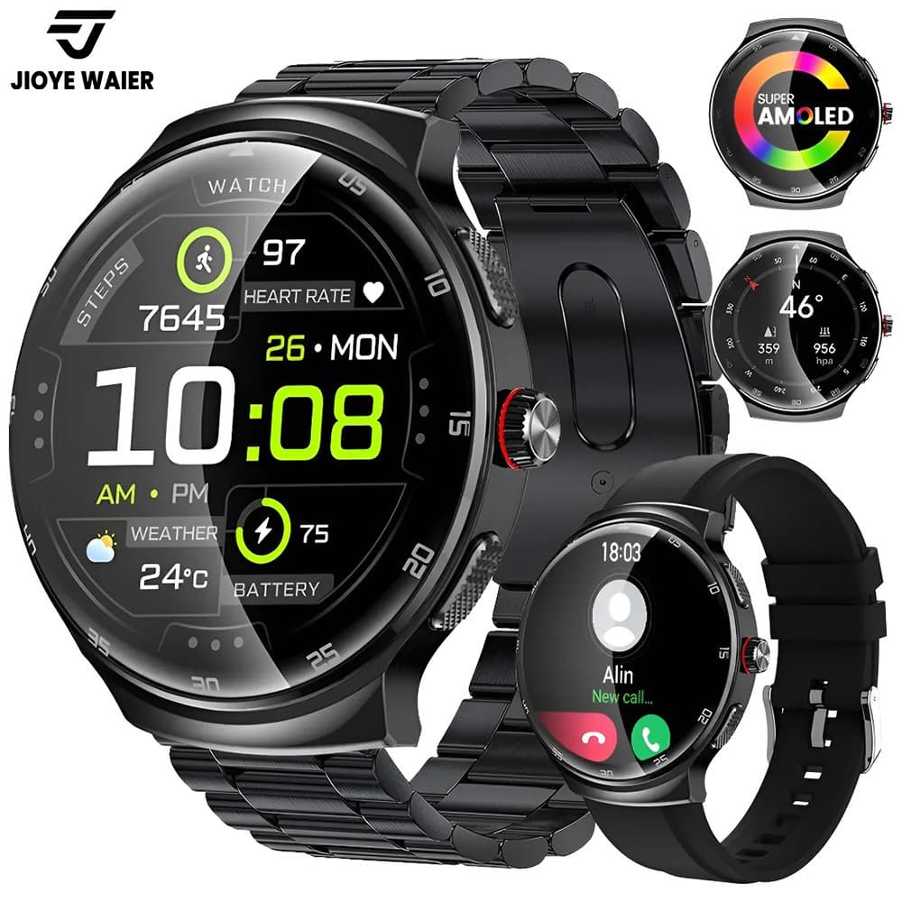 JIOYE Smartwatch Relogio Chamada Bluetooth Pressão Arterial Ar Livre Esporte Relógio Inteligente