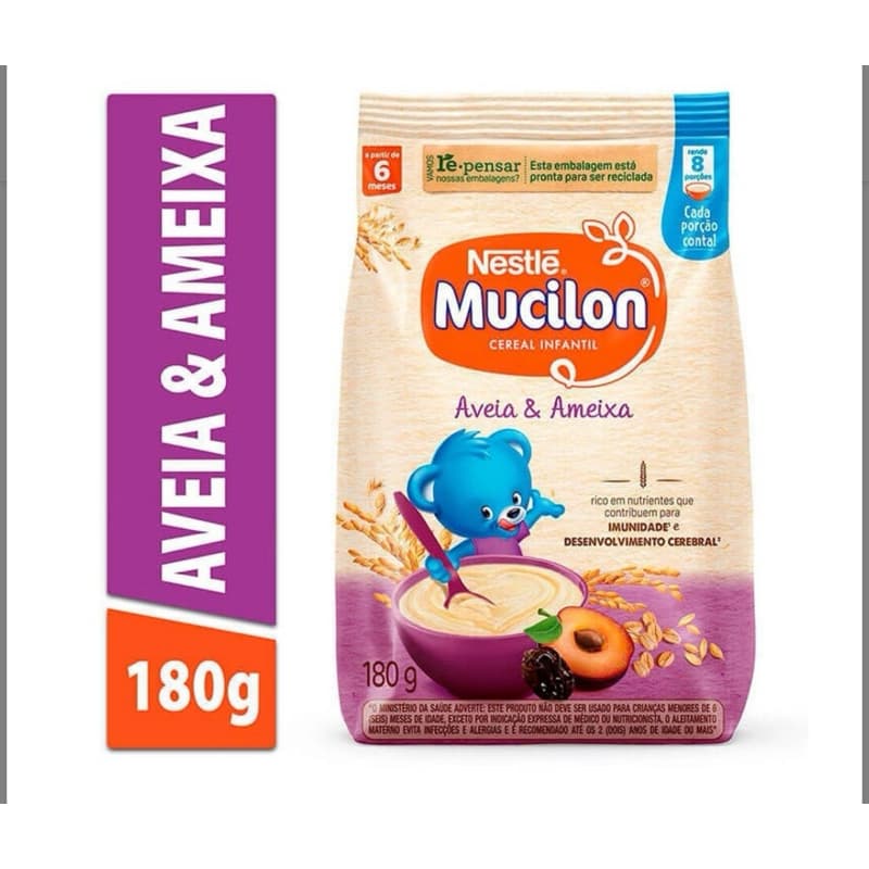 Cereal Infantil MUCILON Ameixa e Aveia 180g