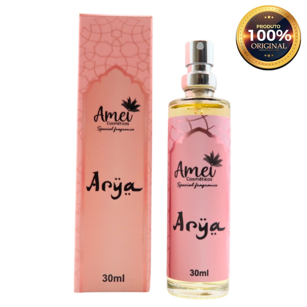 Arya Perfume Feminino Amei Cosméticos 30ml Alta Fixação Essência Importada Parfum