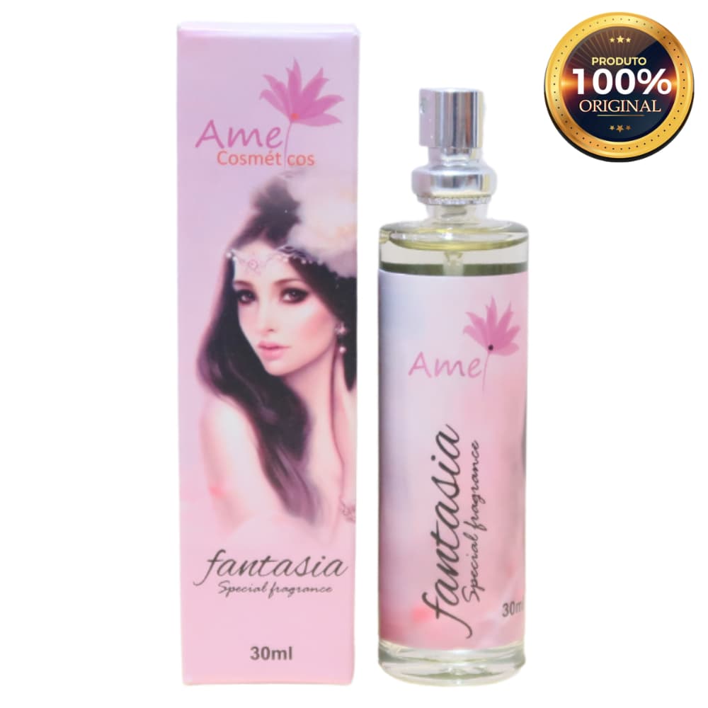 Fantasia Perfume Feminino Amei Cosméticos 30ml Alta Fixação Essência Importada Parfum