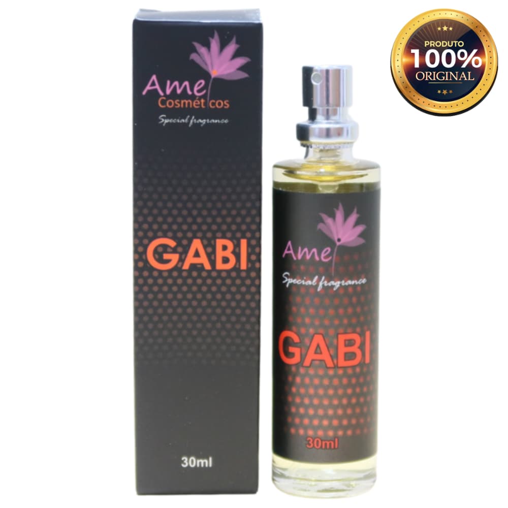 Gabi Perfume Feminino Amei Cosméticos 30ml Alta Fixação Essência Importada Parfum