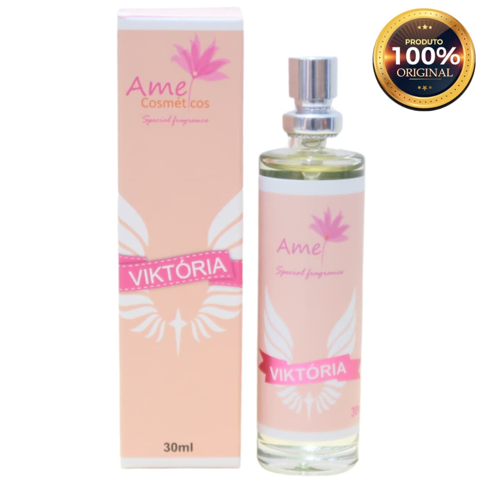 Viktória Perfume Feminino Amei Cosméticos 30ml Alta Fixação Essência Importada Parfum