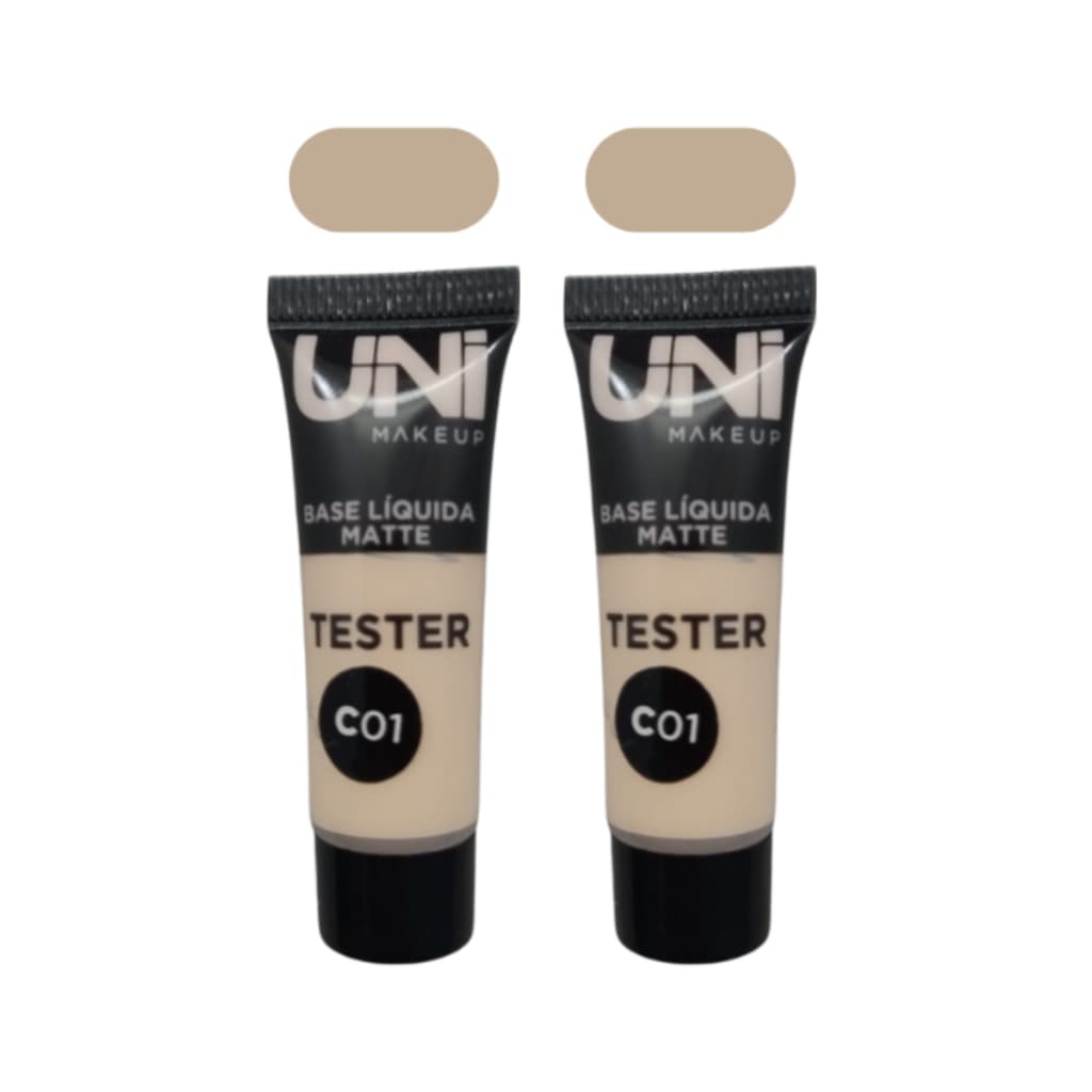 Kit 2 Bases Líquida Matte Secagem rápida à prova d'água Alta cobertura Full Coverage UNImakeup