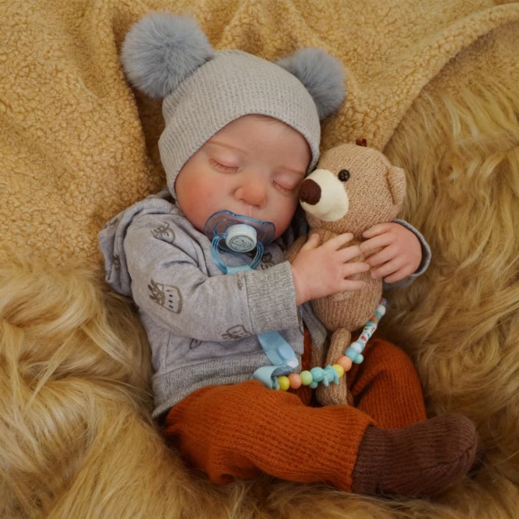 Bebê Reborn Menino Silicone 48cm Boneco com Acessórios Articulada Envio Imediato