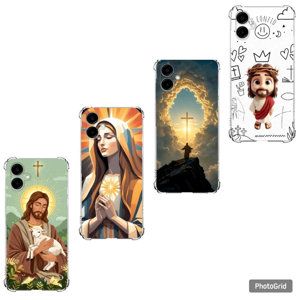Capa Capinha Samsung A06, A16, A26, A36, A56 Case TPU, Jesus Samsung