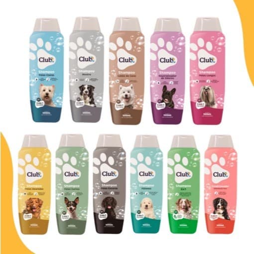 Shampoo Para Cachorro 6 em 1 Club Pet 500ml