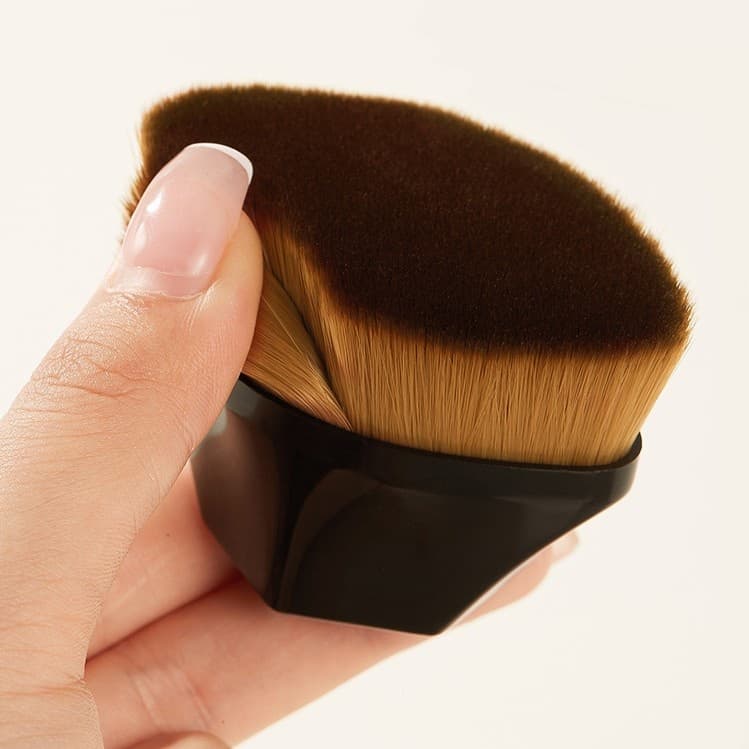 Pincel Plano para Base e Maquiagem - Seis Cantos Hexágonal - Conjunto De Pincéis E Cosméticos