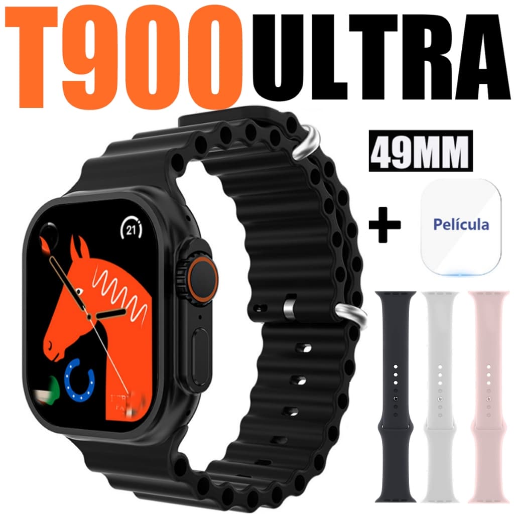 2026 IWO Relógio T900 Ultra SmartWatch Homens Bluetooth Chamada Smartwatch Série 9 Mensagem Lembrete