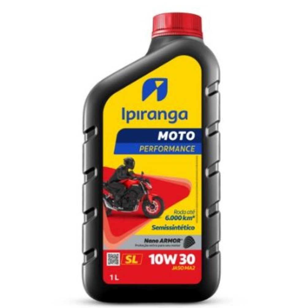 Óleo Ipiranga 10W30 Para Moto LUB PARA MOTOR MOTO 4T IPIRANGA MOTO PERFORMANCE 10W30 SL - 1LT SS