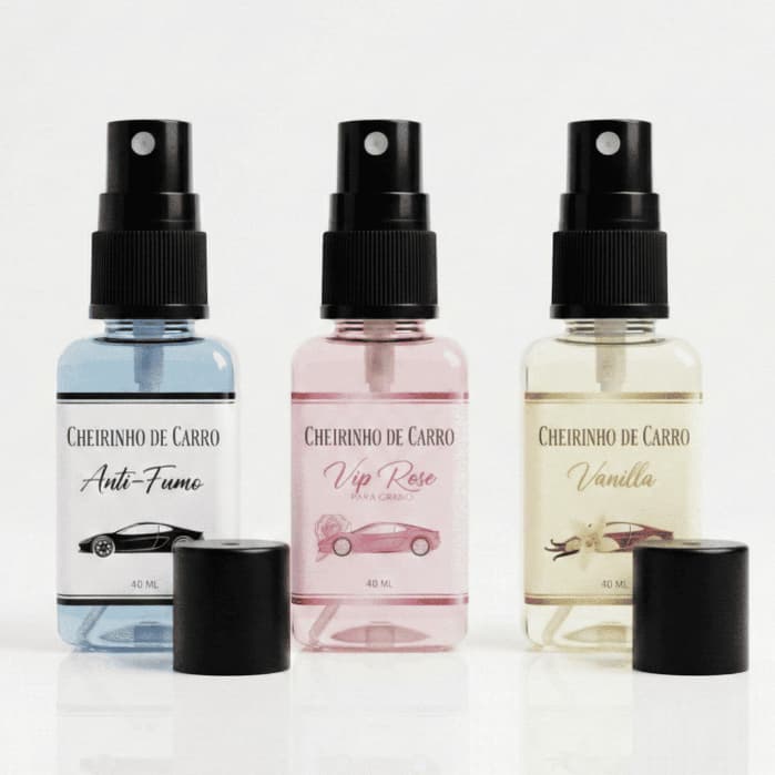 Kit Cheirinho carro novo spray Importados para Carro Automotivo Aromatizante Aroma Concentrado