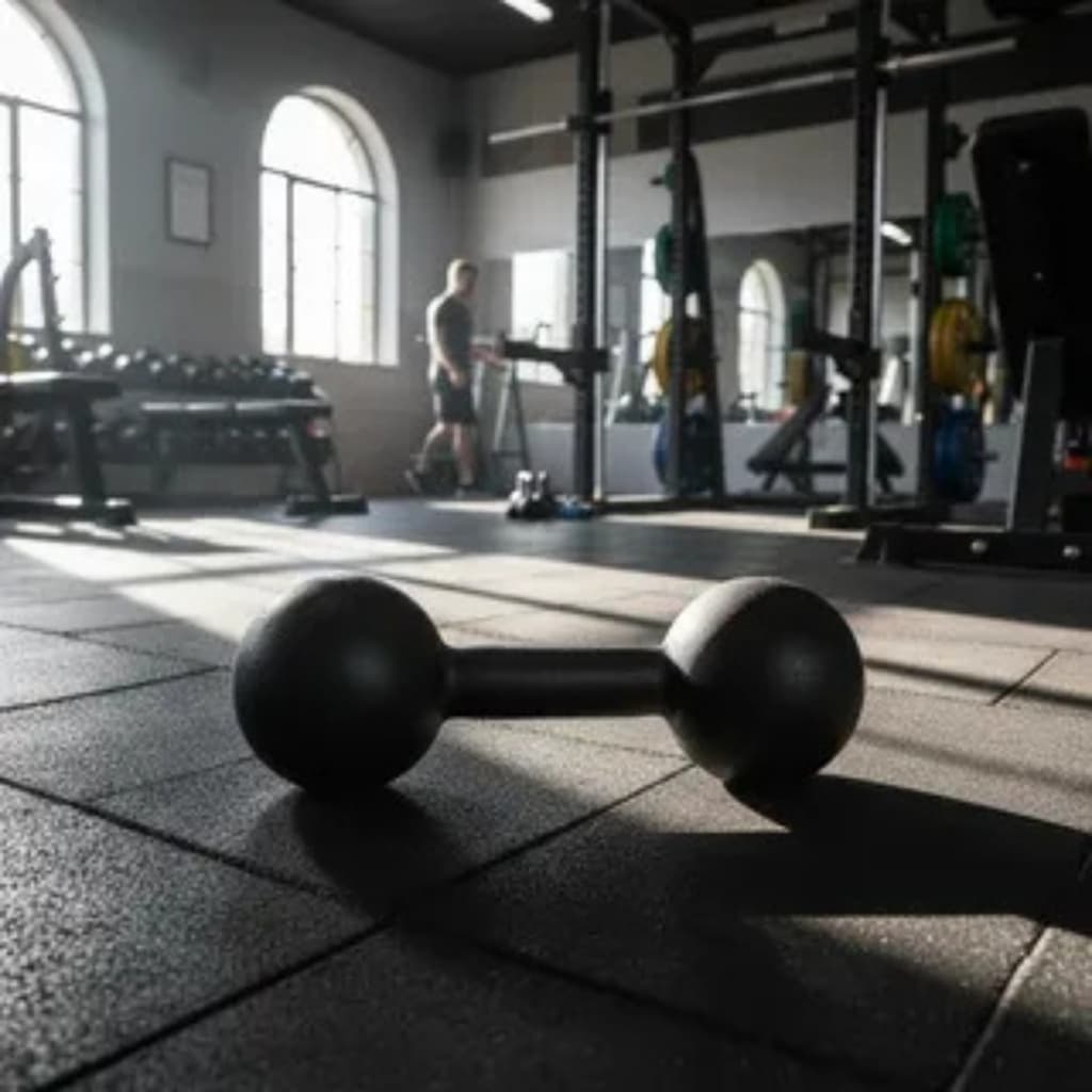 Halter Bola 8kg Ferro Fundido Pintado Musculação Academia