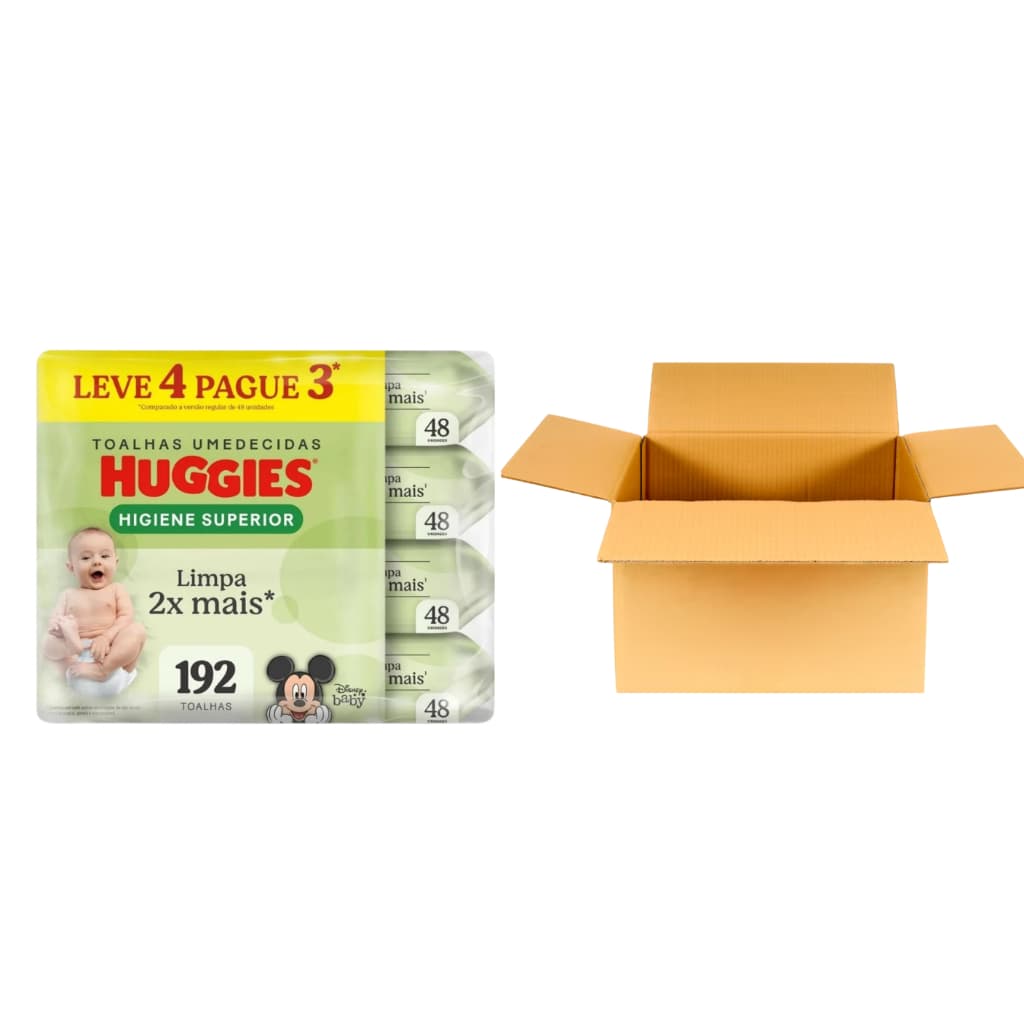 Huggies Lenços umedecidos 24 pacotes Caixa Fechada