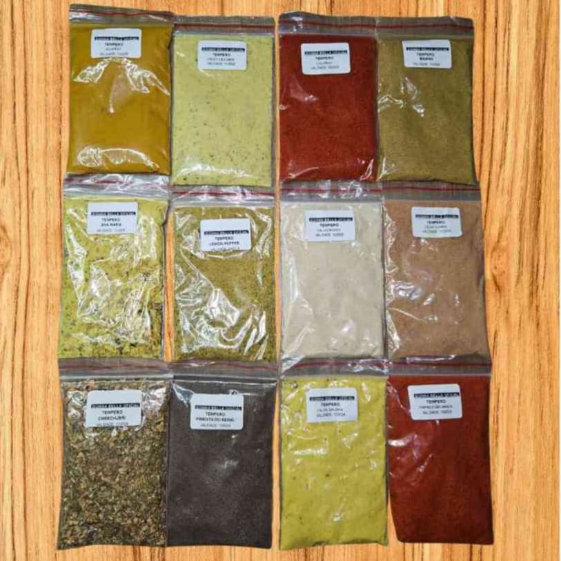 Kit 12  Condimentos e Temperos Naturais 30G cada- Total 360G  - 12 Sabores para Realçar Seus Pratos