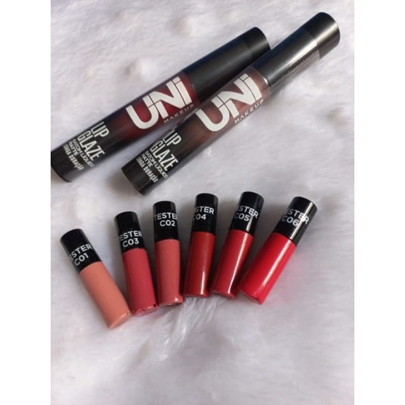 Batom Uni MakeUp Lip Glaze Líquido Matte Efeito Longa duração