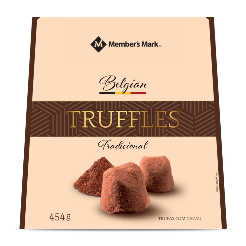 Trufa Belga Importada Members Mark 454g – Presente Premium Sofisticado