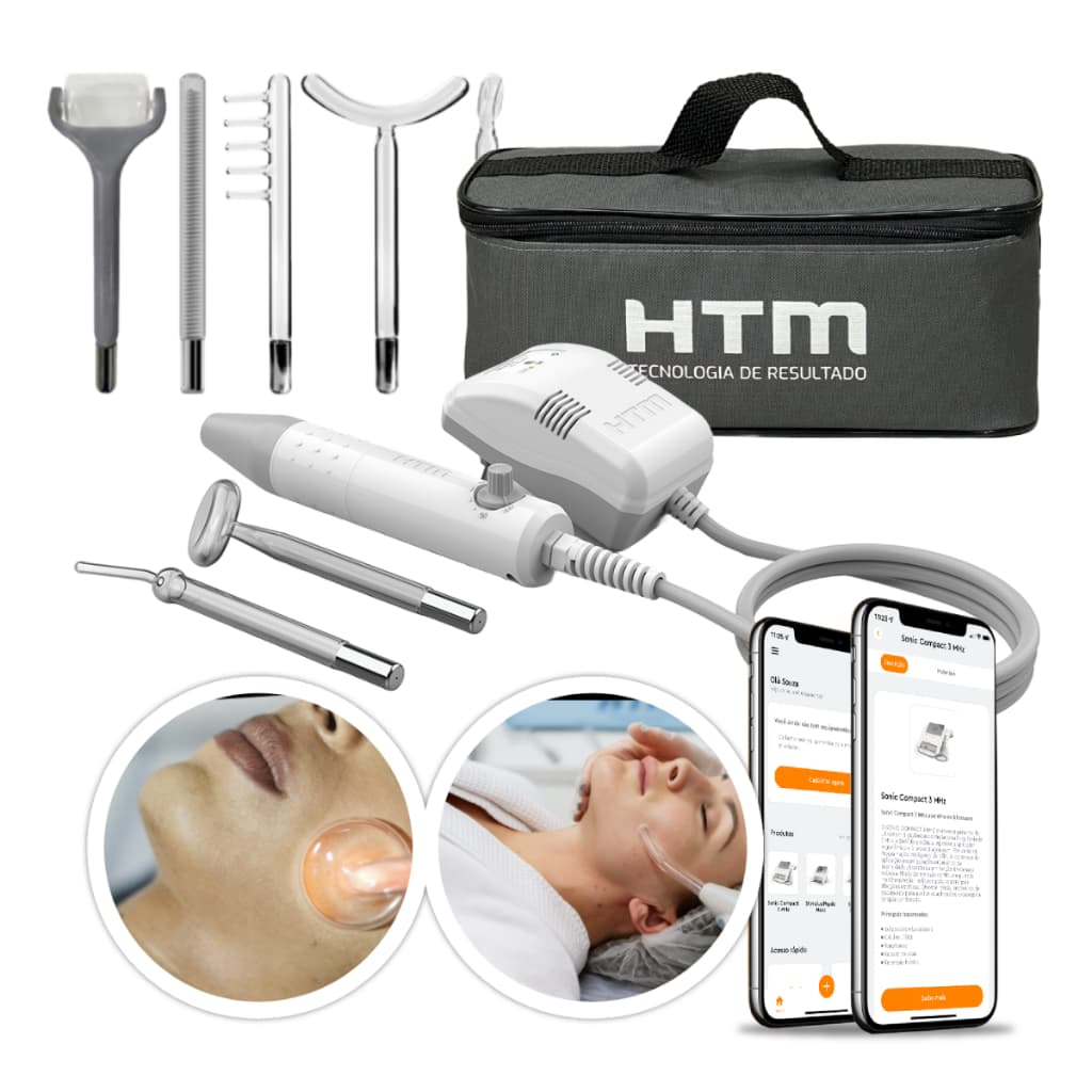 Kit Completo HTM Beauty Face + Rolinho + Eletrodos
